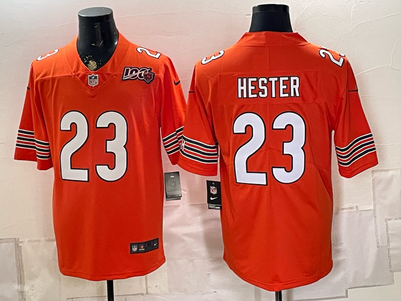 Men 2026 Chicago Bears #23 Hester orange Nike Limited NFL Jersey 0903003